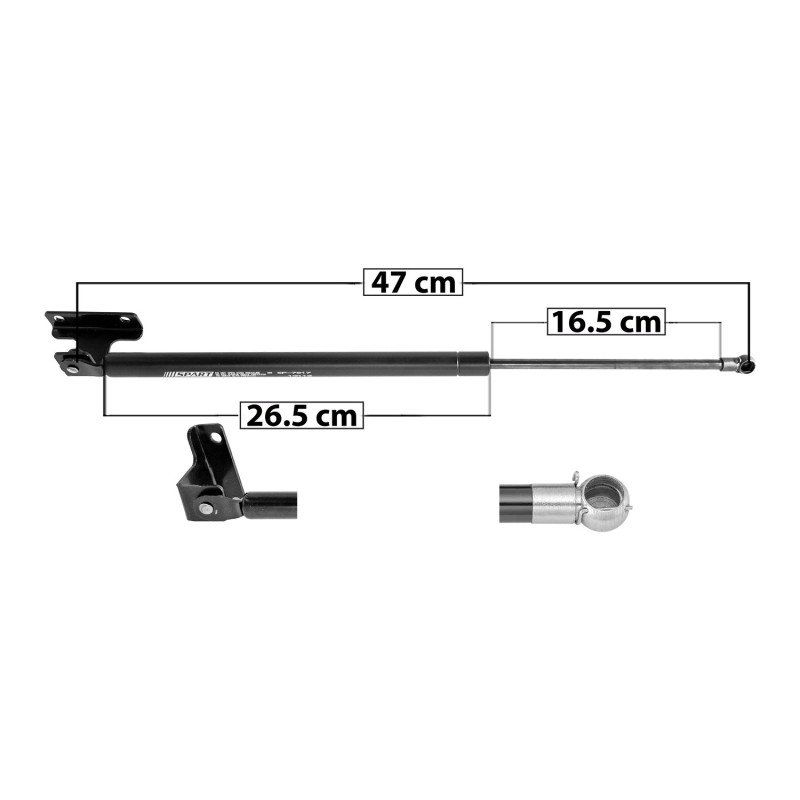 [33426MAN] AMORTIGUADOR VIDRIO TRAS NISSAN PATHFINDER 87-95 46.5 26.5 16 ENTRADA TIPO 19 ENTRADA 2 TIPO 5 180 40.47 18.36 120 26.98 12.24 SPART 7917 TUR IZQ