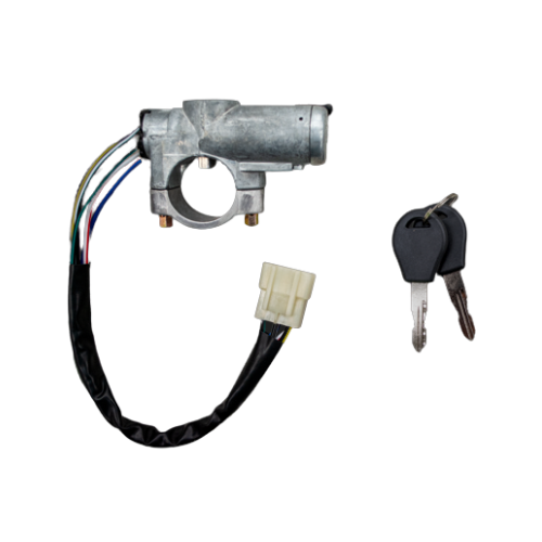 [70037MAN] CILINDRO ENCENDIDO NISSAN D21 MEX TYPE 94-08 SIN CANDADO METAL CROMO 12 V CC CHIN 