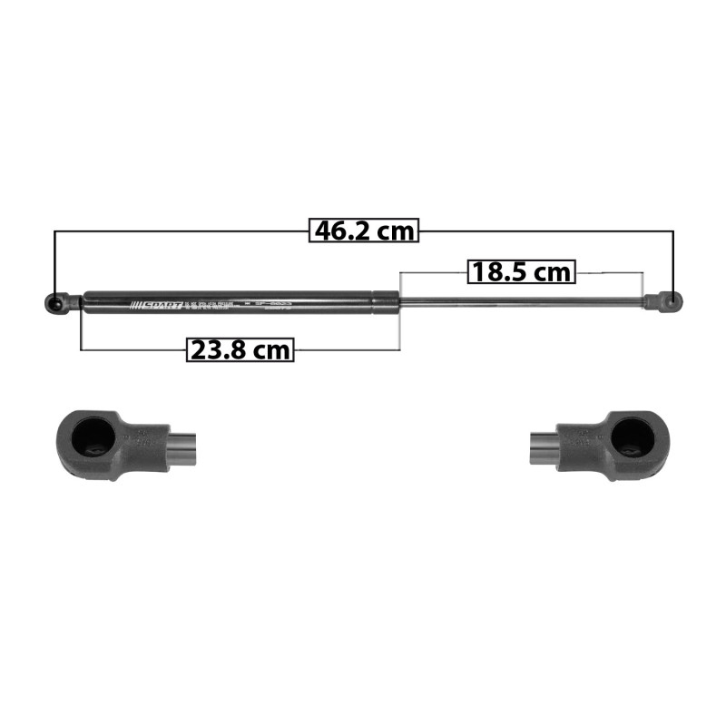 AMORTIGUADOR 5TA PUERTA PEUGEOT 308 07-13 46.2 23.8 18.5 ENTRADA TIPO 1 ENTRADA 2 TIPO 1 410 92.17 41.81 470 105.66 47.93 SPART 8023 TUR DER/ IZQ