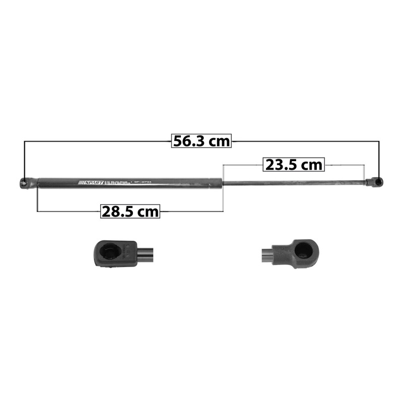 [50801MAN] AMORTIGUADOR 5TA PUERTA SEAT IBIZA 5 PUERTAS 08-17 56.3 28.5 23.5 ENTRADA TIPO 9 ENTRADA 2 TIPO 1 260 58.45 26.51 320 71.94 32.63 SPART SP-6734 TUR DER/ IZQ