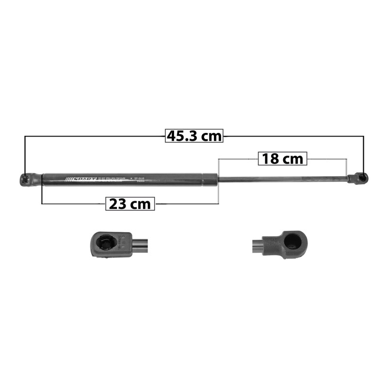 [50803MAN] AMORTIGUADOR 5TA PUERTA SEAT IBIZA 2P COUPE 11-17 45.3 23 18 ENTRADA TIPO 9 ENTRADA 2 TIPO 1 425 95.54 43.34 485 109.03 49.46 SPART SP-8118 TUR DER/ IZQ