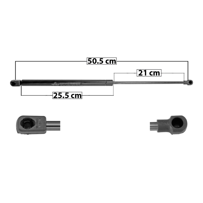 [60049MAN] AMORTIGUADOR 5TA PUERTA SEAT LEON 99-05 50.5 25.5 21 ENTRADA TIPO 9 ENTRADA 2 TIPO 1 420 94.42 42.83 480 107.91 48.95 7536 TUR DER/ IZQ