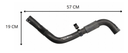 MANGUERA RADIADOR VOLKSWAGEN SAVEIRO/ GOL G5/ G6/ G7 2006 AL 2021 DEL ORIGINAL COD. 5U0-121-151-L