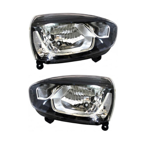 FARO UNIVERSAL ADAPTABLES A AUTOS Y CAMIONETAS JGO 2 PZAS IZQ/DER CROMO/NEGRO