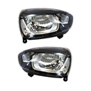 FARO UNIVERSAL ADAPTABLES A AUTOS Y CAMIONETAS JGO 2 PZAS IZQ/DER CROMO/NEGRO