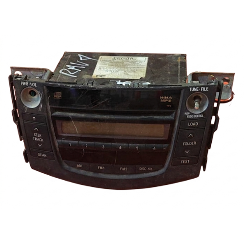 ESTEREO TOYOTA RAV4 2006 AL 2008 S/BOTON ENCENDIDO C/BOTON RADIO AM/FM P/CD DESMONTADO ORIGINAL CDO. 86120-42170