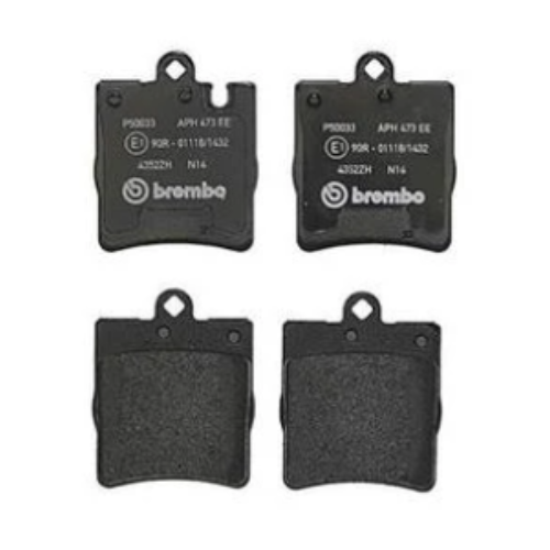 [BAME-SL05-J6C4] BALATAS MERCEDES BENZ SLK 350 2005 AL 2011/ SLK 300 2009 AL 2011/ CLK 350 2006 AL 2009/ E320 1996 AL 2002 6 CIL 3.0/3.2/3.5L JGO 4 PZS TRAS MARCA BREMBO COD. P50033