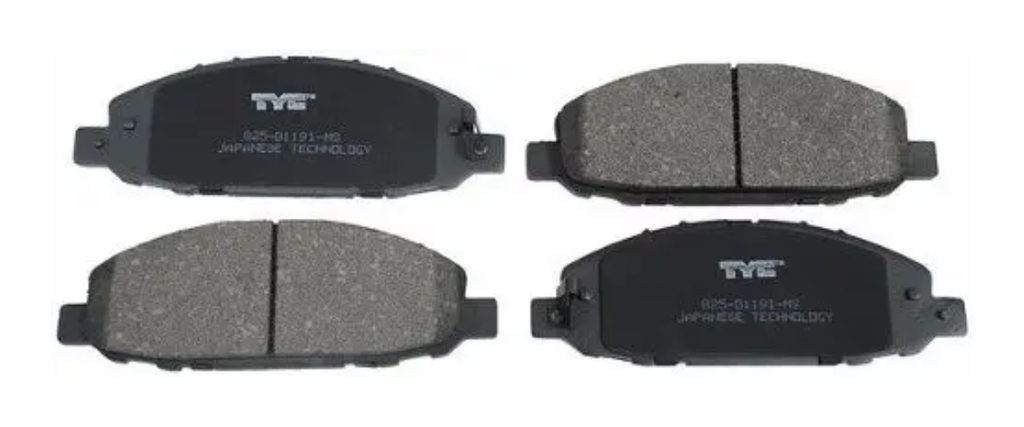 [BANI-UR02-J4C3] BALATAS NISSAN URVAN 2002 AL 2013/ NV350 URVAN 2014 AL 2022 DEL JGO 4 PZS SEMIMETALICAS MARCA TYC COD. 825-D1191-MS