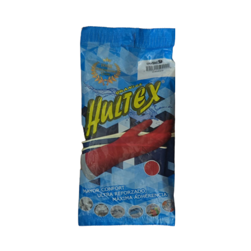 [GULA-HUGR] GUANTE HULE LATEX HULTEX GRANDE NO. 9