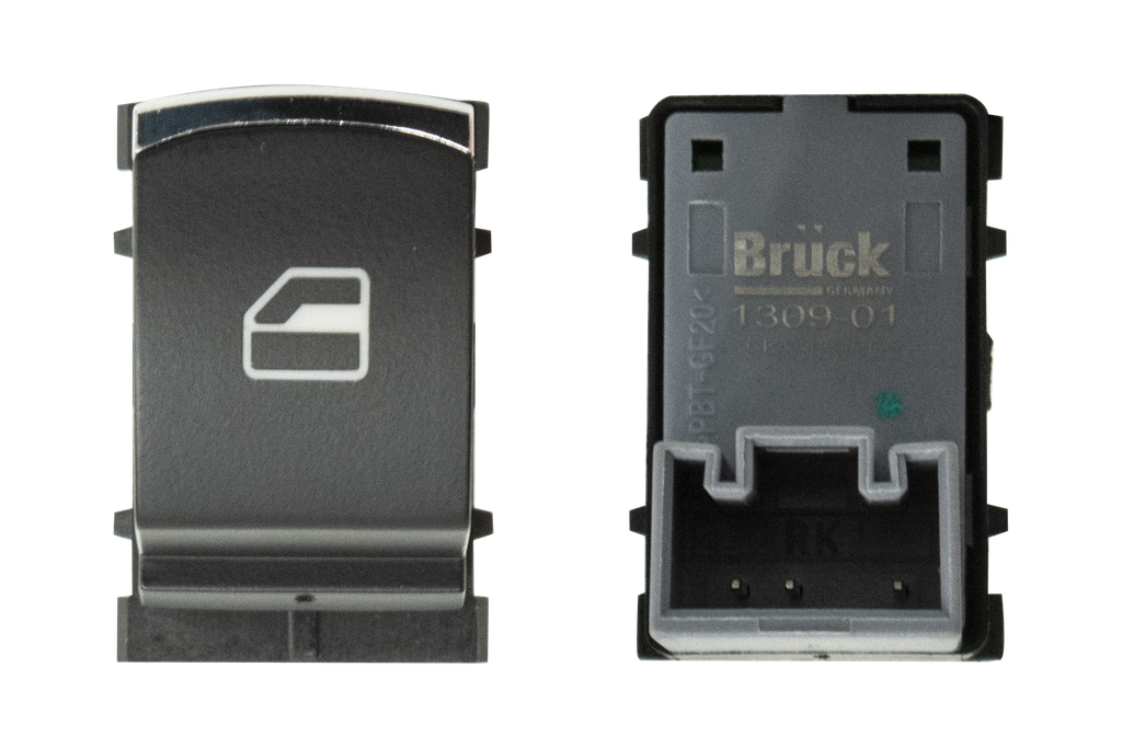 [5K0959855] BOTON CONTROL VOLKSWAGEN JETTA VI BICENTENARIO 11-18 - VENTO 14-19 / FILO CROMADO LEVANTAVIDRIOS BRUCK