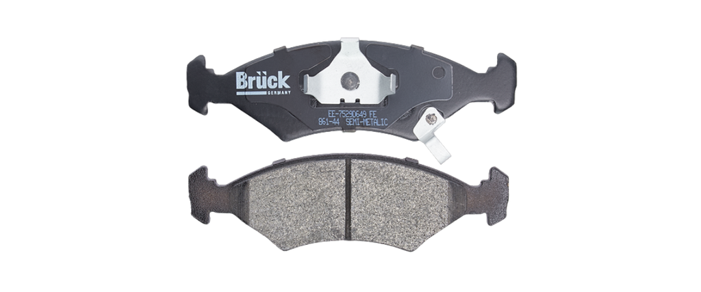 [EE-7529D649] BALATA FRENO FORD FIESTA 03-10 - KA 01-08 - IKON 00-15 / 17.3MM-CON SEGURO- DEL SEMIMETALICA BRUCK