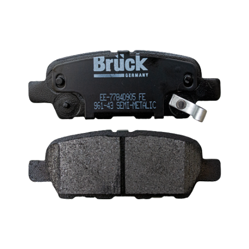 [EE-7784D905] BALATA FRENO NISSAN XTRAIL 01-08 - ALTIMA 02-06 - MAXIMA 04-08 / 14.3MM-TRAS SEMIMETALICA BRUCK