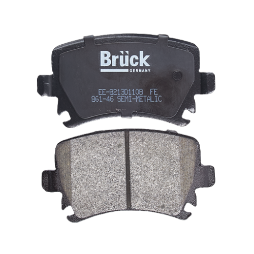 [EE-8213D1108] BALATA FRENO VOLKSWAGEN AUDI SEAT BORA 05-10 - PASSAT B6 05-11 / 17.2 MM-DISCO VENTILADO-TRAS SEMIMETALICA BRUCK