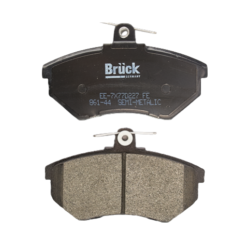 [EE-7X77D227] BALATA FRENO VOLKSWAGEN AUDI SEAT GOLF II 1988-1992 1.8 / 15.5MM-CON SEGURO- DEL SEMIMETALICA BRUCK