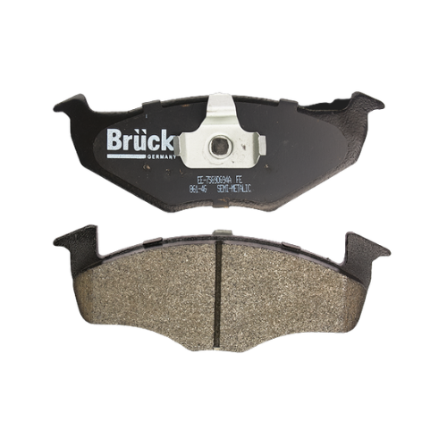 [EE-7569D694A] BALATA FRENO VOLKSWAGEN AUDI SEAT GOL 09-11 - JETTA III 93-99 / 15.3MM-DISCO SOLIDO- DISTINTAS- DEL SEMIMETALICA BRUCK