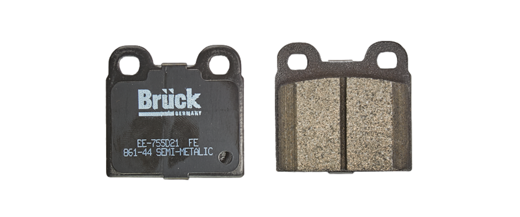 [EE-755D21] BALATA FRENO VOLKSWAGEN AUDI SEAT SEDAN 1978-2003 1.6 - BRASILIA 1973-1982 1.6 / 15MM- DEL SEMIMETALICA BRUCK