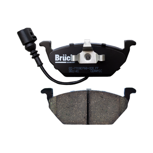 [EE-7709D768-CER] BALATA FRENO CERAMICA VOLKSWAGEN AUDI SEAT JETTA IV 99-15 - GOLF IV 99-07 / 19.8 MM-CON SEGURO-CON SENSOR- DEL BRUCK