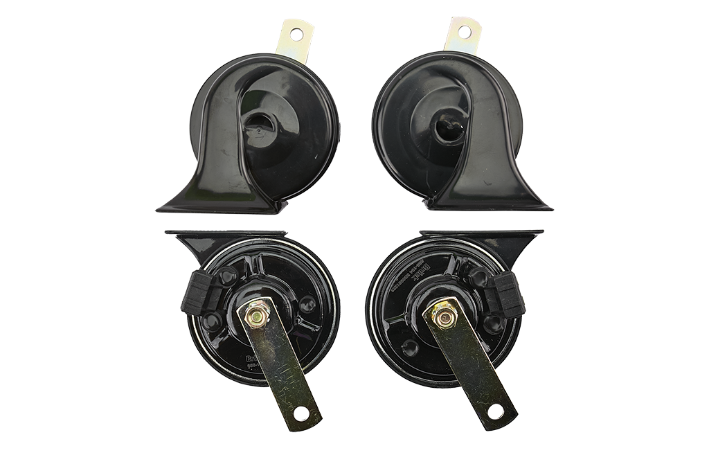 [3B0951223] BOCINA CLAXON VOLKSWAGEN JETTA IV 99-15 - GOLF IV 99-07 / 2 PIEZAS - TONO AGUDO Y GRAVE CARACOL BRUCK