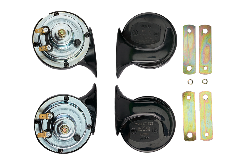 [BAT951219] BOCINA CLAXON VOLKSWAGEN ATLANTIC 81-87 - CARIBE 77-87 - JETTA II 88-92 - GOLF II 88-92 / 2 PIEZAS BRUCK