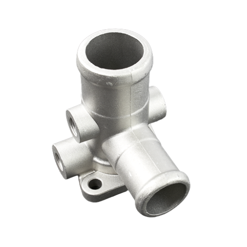 [026121133D] BRIDA TOMA AGUA VOLKSWAGEN AUDI SEAT ATLANTIC 81-87 1.7, 1.8 - CARIBE 77-87 1.6,1.8 2 BULBOS-2 SALIDAS ALUMINIO BRUCK