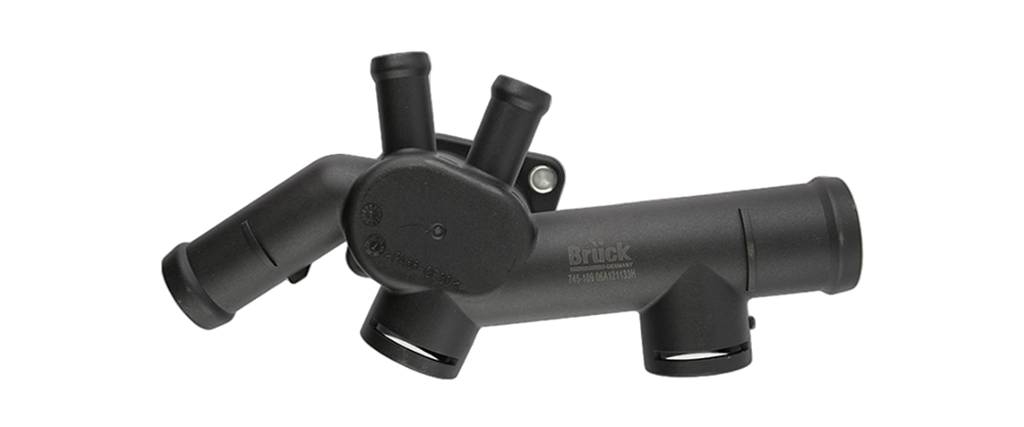 [06A121133H] BRIDA TOMA AGUA VOLKSWAGEN AUDI SEAT BEETLE 1998-2011 2.0 / 2 BULBOS-2 SALIDAS BRUCK