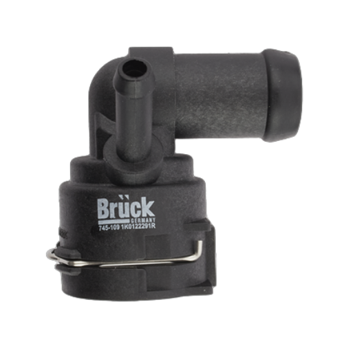 [1K0122291R] BRIDA TOMA AGUA VOLKSWAGEN AUDI SEAT JETTA VI BICENTENARIO 11-18 - BORA 05-10 / 1 PIPETA-1 SALIDA-INCLUYE SEGURO COPLE BRUCK