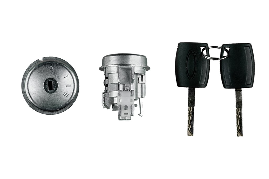 [BE8Z11582B] CILINDRO ARRANQUE FORD FIESTA 2011-2017 1.6 / LLAVE SENCILLA - ORIFICIO PARA CHIP BRUCK