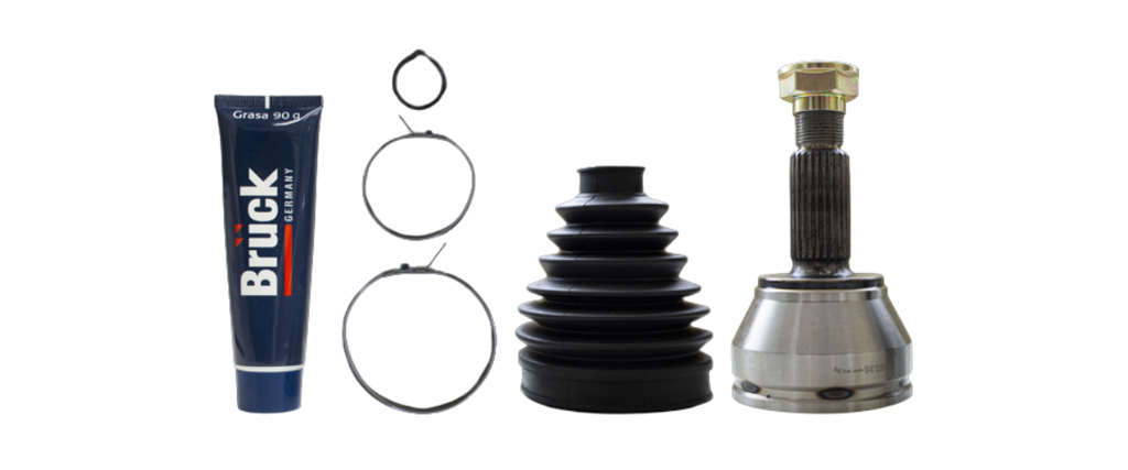[1003550-EURO] ESPIGA HOMOCINETICA FORD FIESTA 95-02 1.4 - IKON 00-15 1.6 / 16 VALVULAS-25EXT/22INT-KIT BRUCK