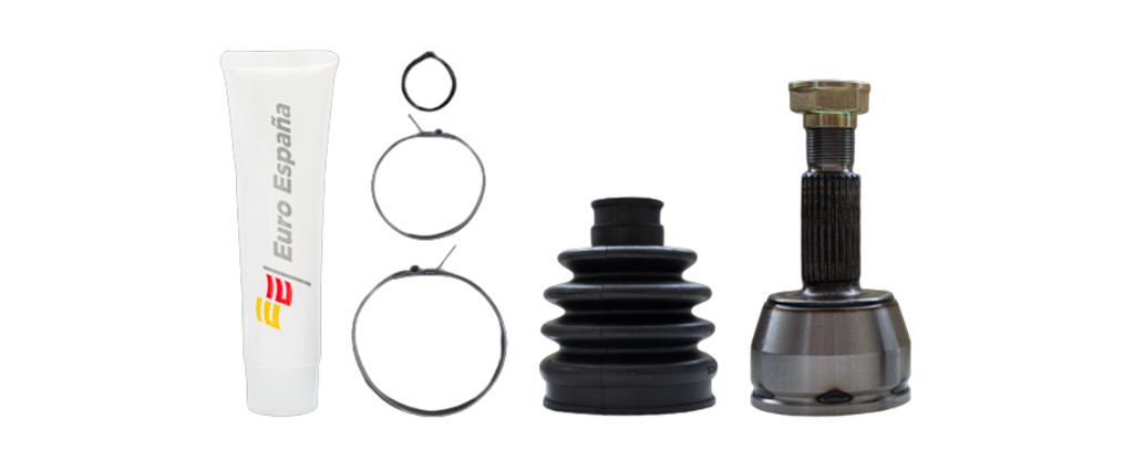 [1003548-EURO] ESPIGA HOMOCINETICA FORD FIESTA 1995-2002 1.3, 1.4 / 25EXT/20INT-KIT MACHETA ABRAZADERA GRASA-TRANSMISION ESTANDAR BRUCK