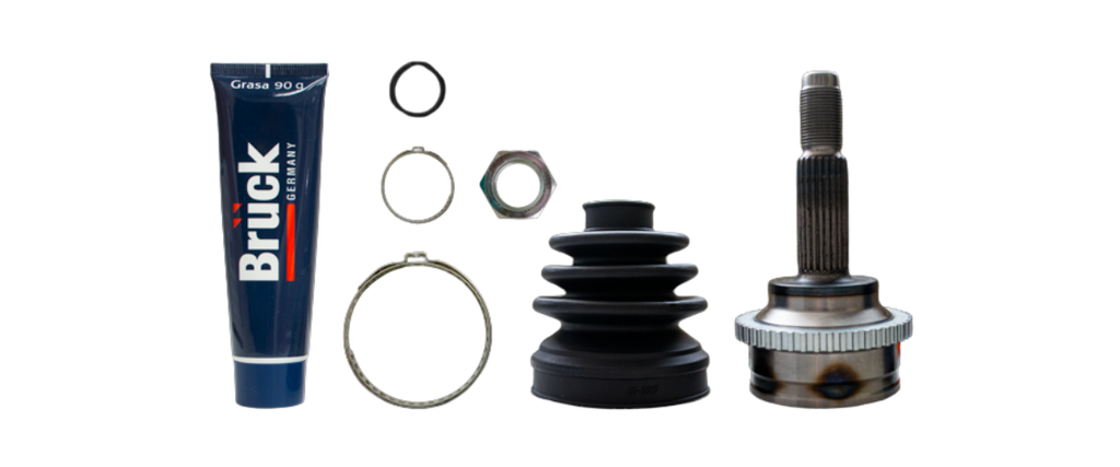 [95077140-EURO] ESPIGA HOMOCINETICA CHEVROLET SPARK 11-20 1.2 / CON ABS-22EXT/20INT/47ABS-DERECHA-KIT-TRANSMISION AUTOMATICA BRUCK