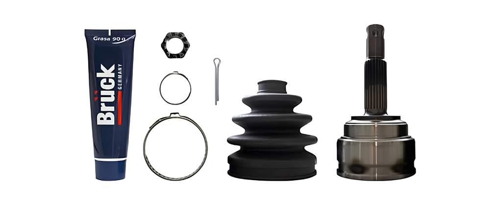 [93326472-EURO] ESPIGA HOMOCINETICA CHEVROLET CORSA 2002-2009 1.8 - TORNADO 2003-2010 1.8 / 22EXT/28INT-KIT MACHETA ABRAZADERA GRASA BRUCK