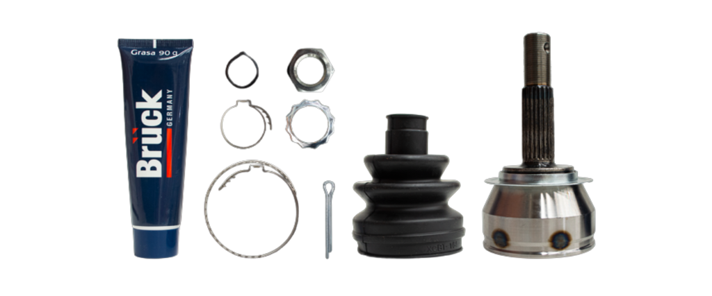 [93429132-EURO] ESPIGA HOMOCINETICA CHEVROLET CHEVY 1995-2012 1.6 / 22EXT/28INT-KIT MACHETA ABRAZADERA GRASA BRUCK