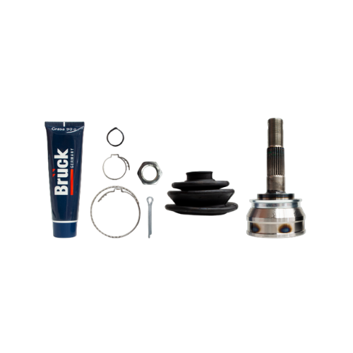 [39210A03G0-EURO] ESPIGA HOMOCINETICA NISSAN TSURU I 1984-1987 1.5 / 24EXT/22INT-KIT MACHETA ABRAZADERA GRASA BRUCK
