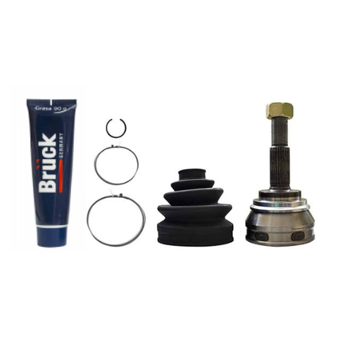 [39210F4300-EURO] ESPIGA HOMOCINETICA NISSAN TSURU III 92-17 1.6 - SENTRA B14 95-99 1.6 / SIN ABS-25EXT/32INT-ESTRIADO FINO-KIT BRUCK