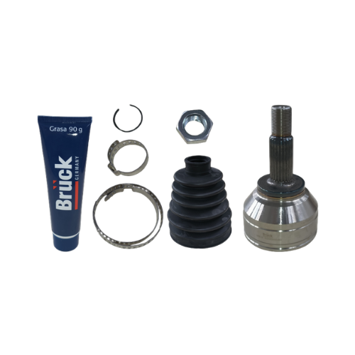 [5U0498099] ESPIGA HOMOCINETICA  VOLKSWAGEN AUDI SEAT GOL 2010-2020 1.6 - SAVEIRO 2010-2023 1.6 - CROSSFOX 2007-2017 1.6 - LUPO 2005-2009 1.6 / 22EXT/24INT-KIT MACHETA ABRAZADERA GRASA BRUCK
