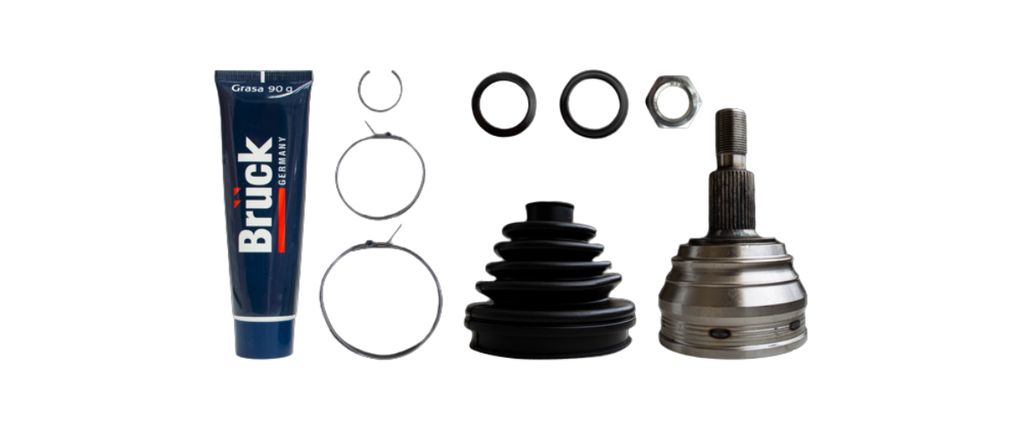 [1J0498311-EURO] ESPIGA HOMOCINETICA VOLKSWAGEN AUDI SEAT JETTA IV 99-15 90MM - GOLF IV 99-07 90MM - JETTA III 93-99 / 36EXT/30INT-KIT BRUCK