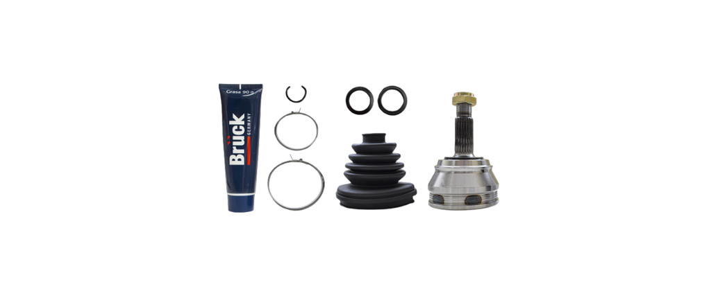 [191407311C-EURO] ESPIGA HOMOCINETICA VOLKSWAGEN AUDI SEAT JETTA III 93-99 1.8 - GOLF III 93-99 1.8 / 22EXT/30INT-KIT MACHETA ABRAZADERA GRASA BRUCK
