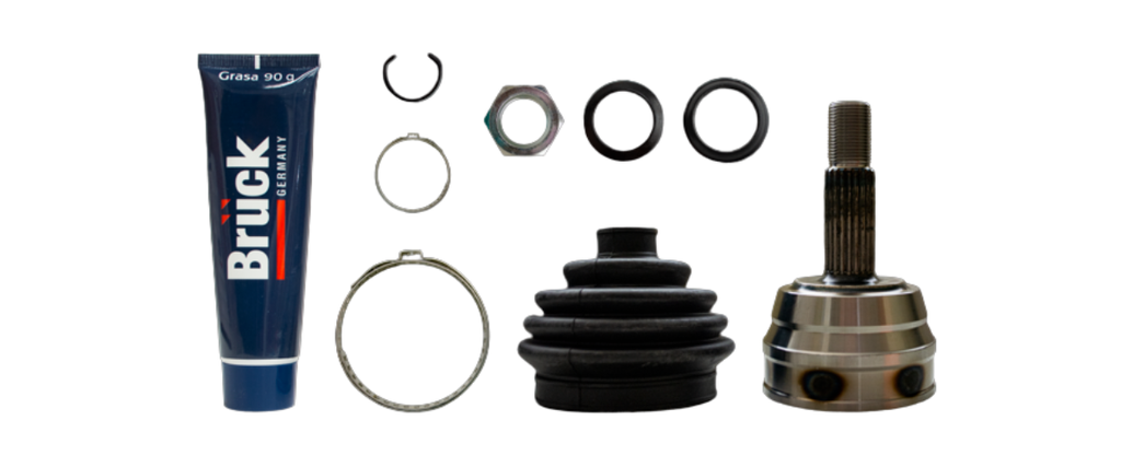 [377498099L-EURO] ESPIGA HOMOCINETICA VOLKSWAGEN AUDI SEAT JETTA II 88-92 - GOLF II 88-92 - POINTER 98-10 - CORSA R 85-88 / 22EXT/30INT-KIT BRUCK