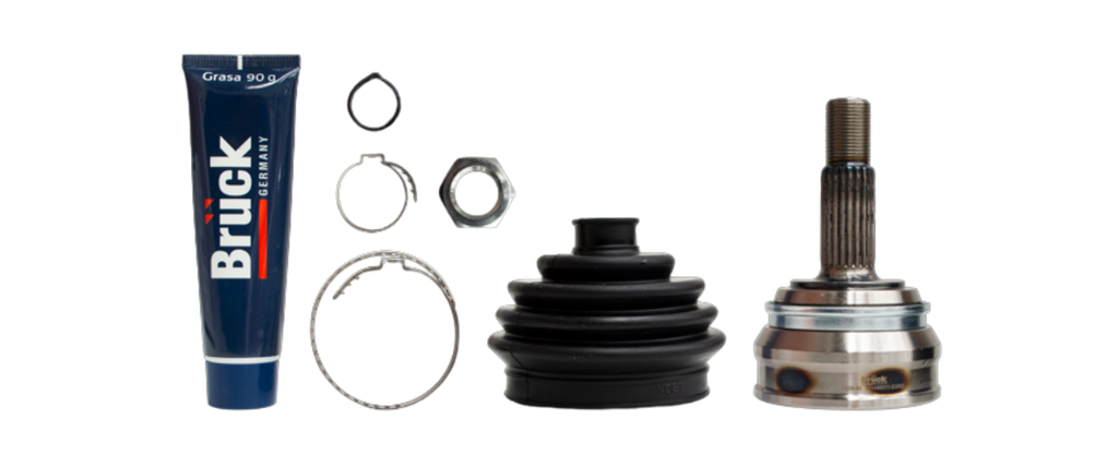 [171498311-EURO] ESPIGA HOMOCINETICA VOLKSWAGEN AUDI SEAT ATLANTIC 81-87 1.7, 1.8 - CARIBE 77-87 1.6, 1.8 / 22EXT/30INT-CON SEGURO-KIT BRUCK