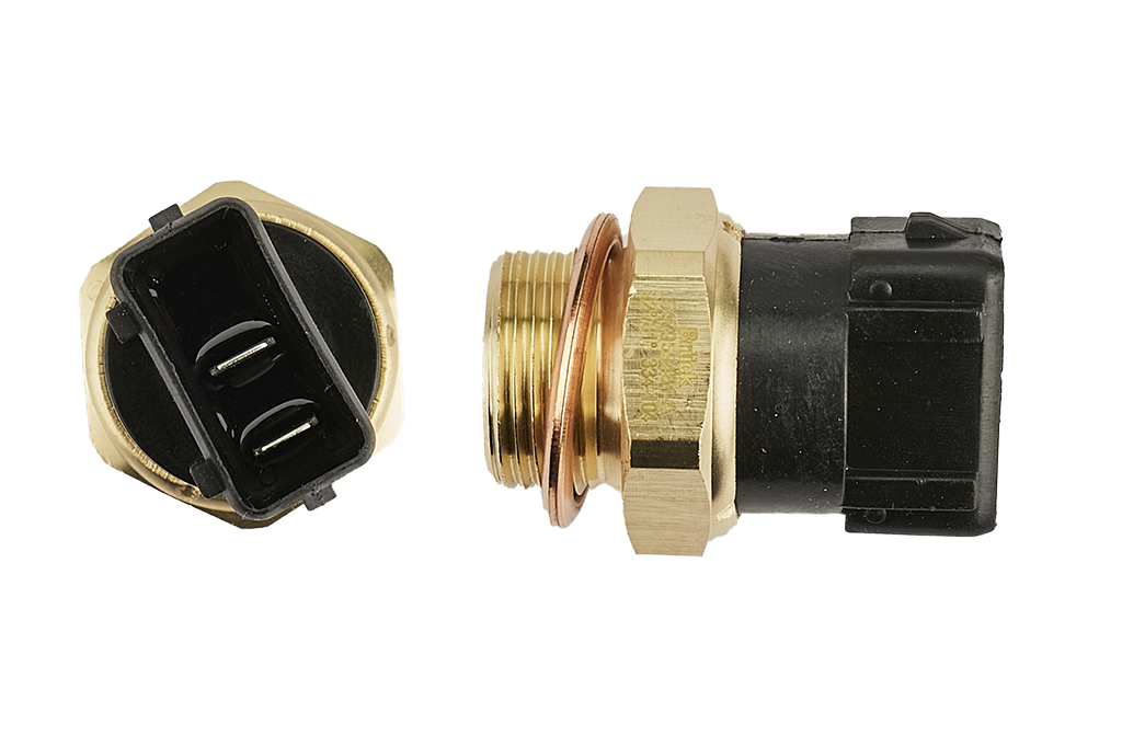 [547959481-A] INTERRUPTOR BULBO MOTOVENTILADOR VOLKSWAGEN POINTER 98-10 / 2 TERMINALES-81-92 GRADOS-SIN A/C BRUCK