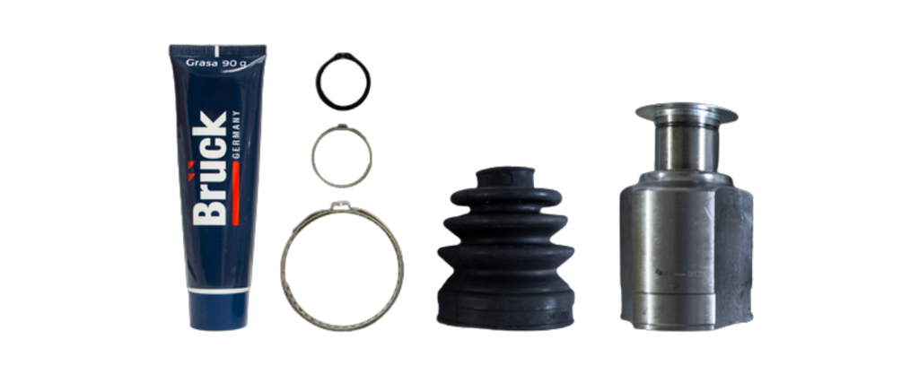[328203-EURO] JUNTA HOMOCINETICA NISSAN PLATINA 2002-2010 1.6 / COMPLETA-CON TRIPOIDE-KIT MACHETA ABRAZADERA GRASA BRUCK