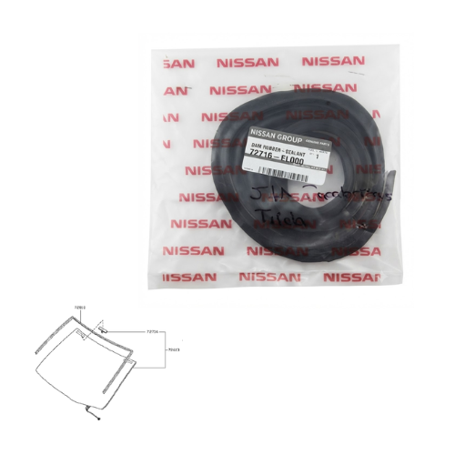 [EMNI-VE07-OR3] EMPAQUE HULE CRISTAL NISSAN VERSA/ TIIDA 2007 AL 2012 1.6/1.8 DEL ORIGINAL COD. 72716-EL000