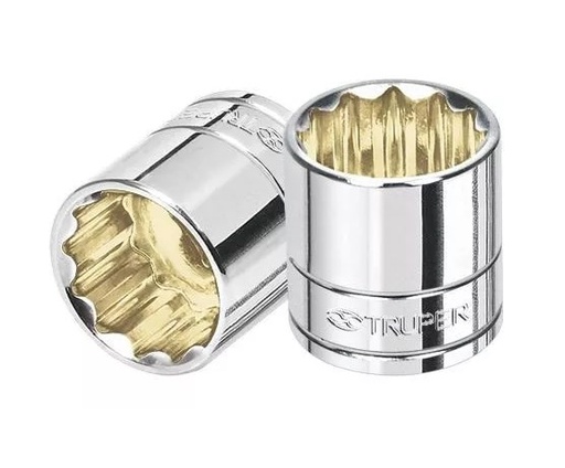 [TRDAD12PUCU3/814] DADO 12 PUNTAS CUADRO 3/8" DE 14MM TRUPER COD.13634 D-5214-M(126188)