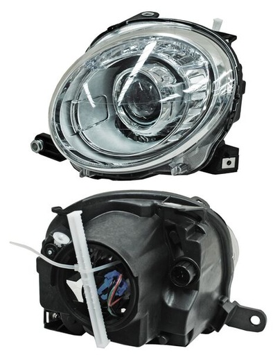 [20-9376-00-1N] FARO FIAT FIAT 500 2009 AL 2013 C/LUPA SUP IZQ TYC