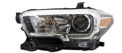 [FATO-TA16-ORCLONUS2] FARO TOYOTA TACOMA 2016 AL 2018 FONDO NEG LEDS IZQ USADO ORIGINAL