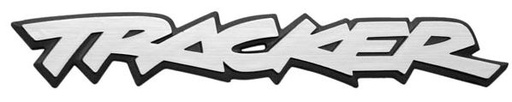 [TRCHEIN05LELT] INSIGNIA ORIGINAL LETRAS CHEVROLET TRACKER C/ADHERIBLE 24X4CM CROM 1 PZA ( C-131)