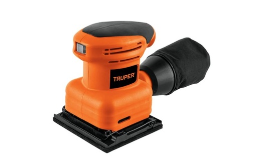 [7501206629789] LIJADORA ORBITAL PROFESIONAL 1/4 200 W MANO ANTIDERRAPANTE BOLSA RECOLECTORA DE POLVO TRUPER