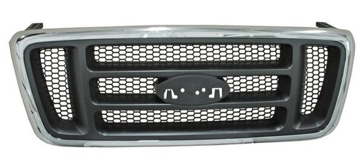 [FOPUL04PARCR] PARRILLA FORD PU LOBO 04-08 CROM PANAL NEG (6902) TW