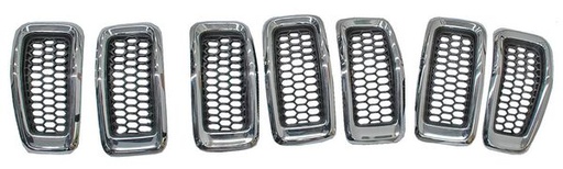 [PJCH14C] PARRILLA JEEP CHEROKEE 14-15 C/MOLD CROM 7 PZAS JGO  TW