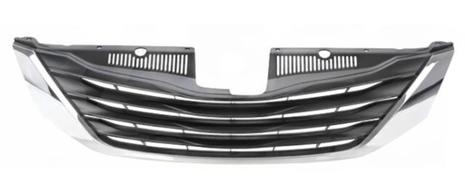 [PATO-SI11-NCMCR] PARRILLA TOYOTA SIENNA 2011 AL 2015 NEG C/MOLD CROM